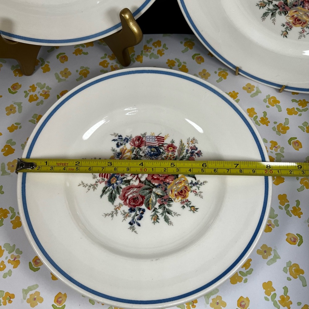 🛑SOLD🛑 VINTAGE RALPH LAUREN Plates 8”By Wedgewood Dylan’s Grove(Set Of 4 Salad - Picture 17 of 17